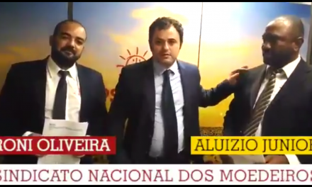 Deputado Glauber Braga junto a Aluízio e Roni falam sobre projeto para impedir licitação no exterior